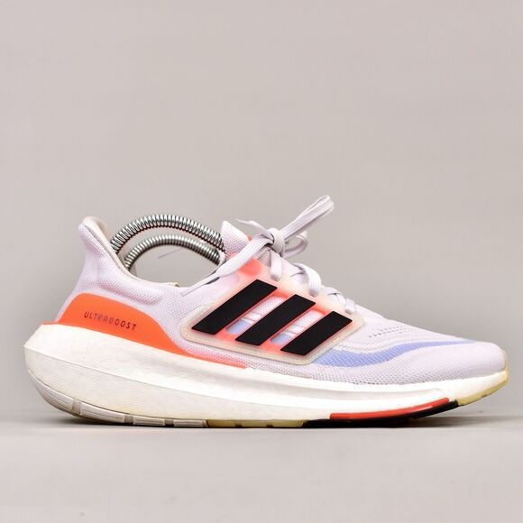 ADIDAS WOMEN’S ULTRABOOST LIGHT RUNNING SIZE 9 WHITE SOLAR RED HQ6353 - Picture 1 of 10